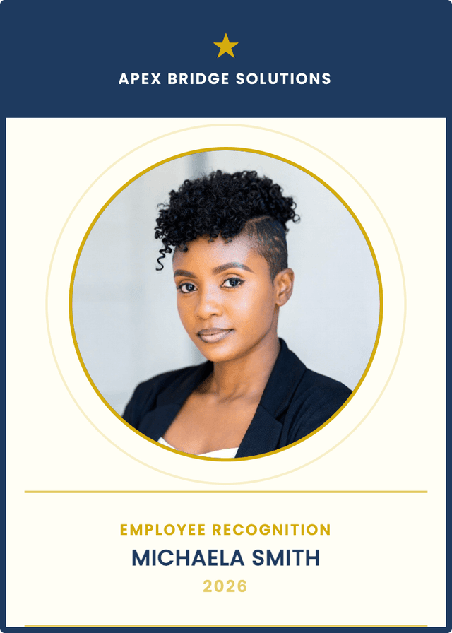 Award trading card example